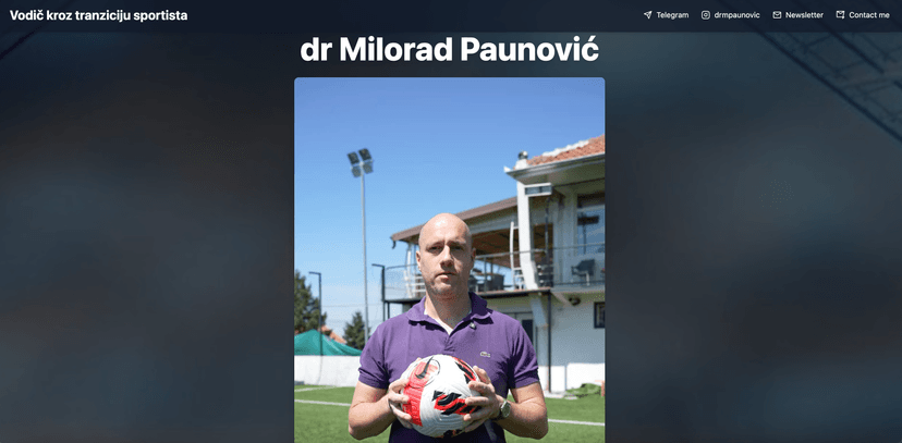 Dr. Miskov Website screenshot