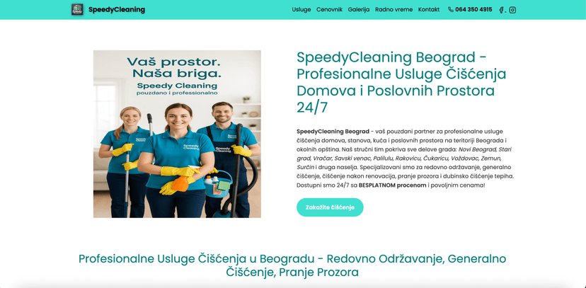 SpeedyCleaning screenshot